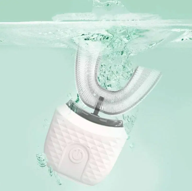 U-Shaped Ultrasonic Electric Toothbrush – 360° Sonic Cleaning & Whitening