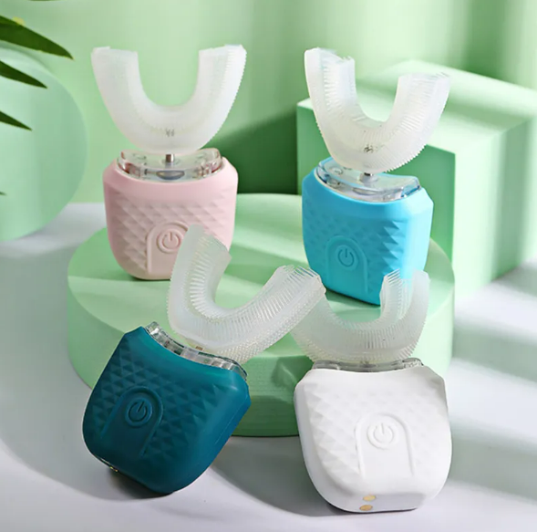 U-Shaped Ultrasonic Electric Toothbrush – 360° Sonic Cleaning & Whitening