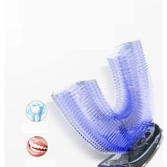 U-Shaped Ultrasonic Electric Toothbrush – 360° Sonic Cleaning & Whitening
