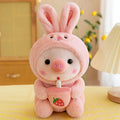 Boba Pig Plush Stuffed Animal — Kawaii Bubble Tea Piggy Gift
