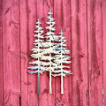 Fir Tree Trio Metal Wall Art — Handcrafted 16-Gauge Steel Nature Decor