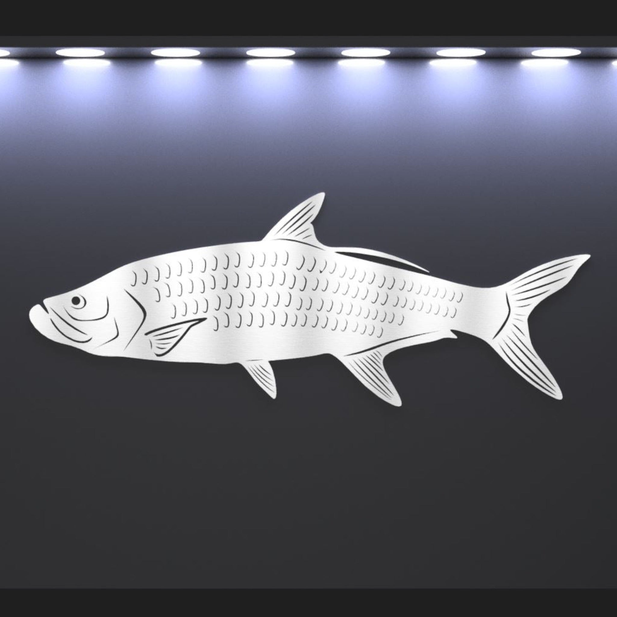 Steel Tarpon Wall Art — Handcrafted 14-Gauge Steel Fish Sculpture